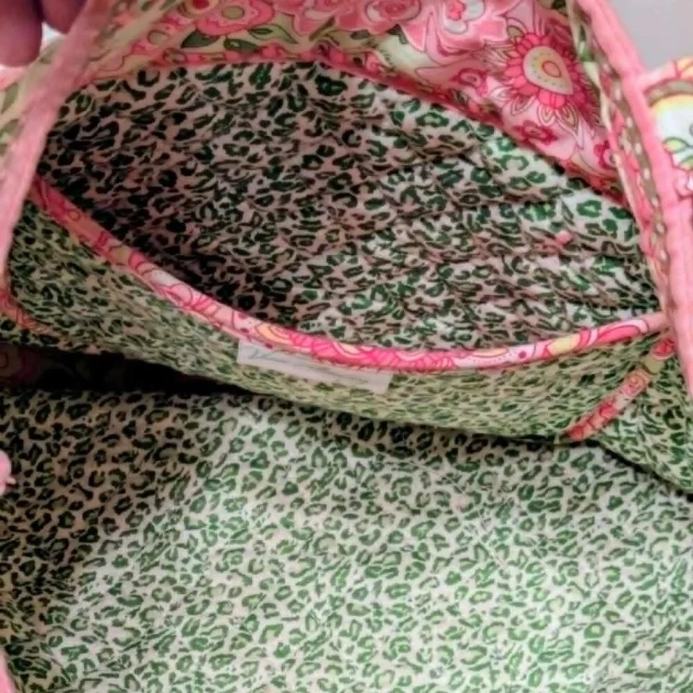 Small Vera Bradley Pink Petal Tote - Picture 3 of 7